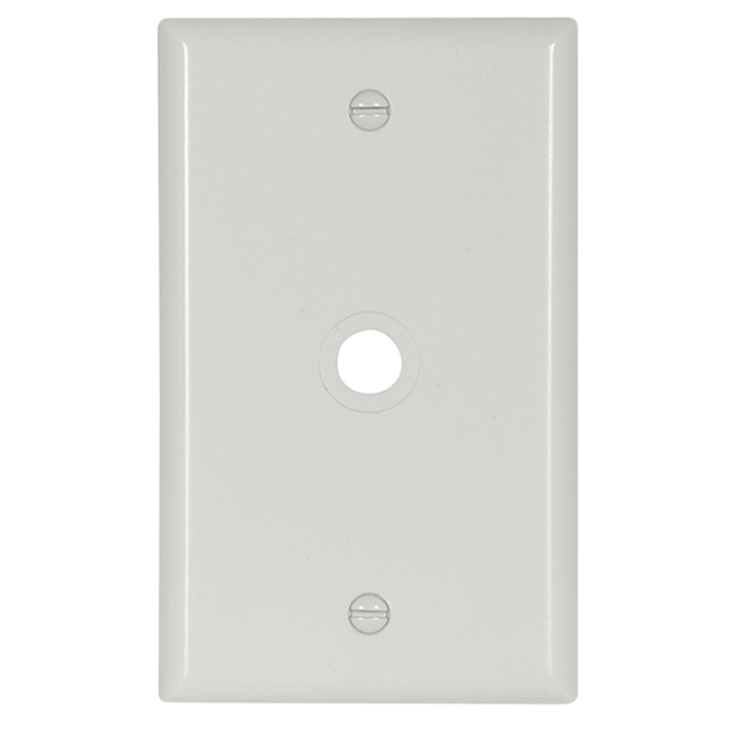 EATON THERMOSET/1G WALLPLATE WHITE