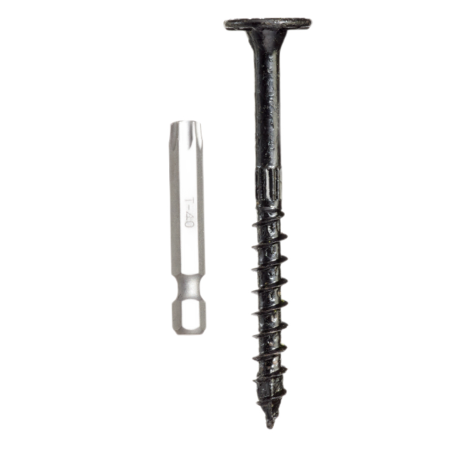 SIMPSON STRONG-TIE STRUCTURAL SCREW STEEL BLACK #10-3 1/2"