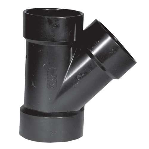 IPEX HUB WYE ABS-DWV BLACK 2x1 1/2"