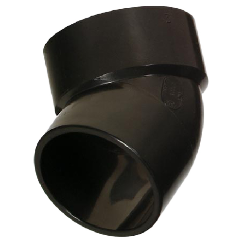 IPEX SPIGOT-HUB ELBOW ABS-DWV BLACK 3" 45DG