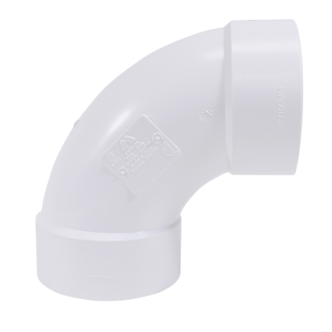 PVC 4" BDS 90* ELBOW S-S