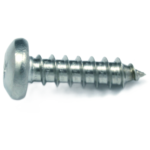 RELIABLE PAN HEAD METAL SCREW STAINL.STEEL STAIN.STEEL #12x1"xBX100