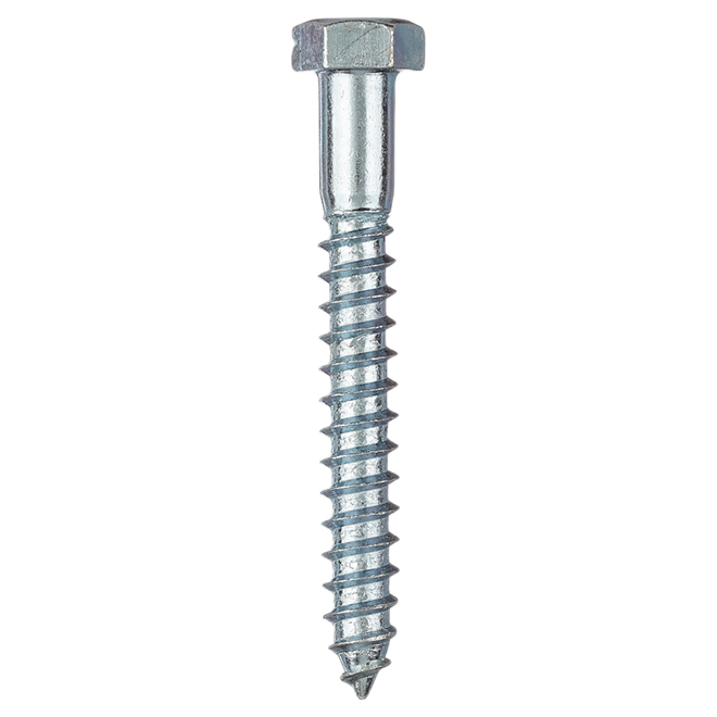 RELIABLE HEX.HEAD LAG SCREW STEEL ZINC 3/8x3"x50BX