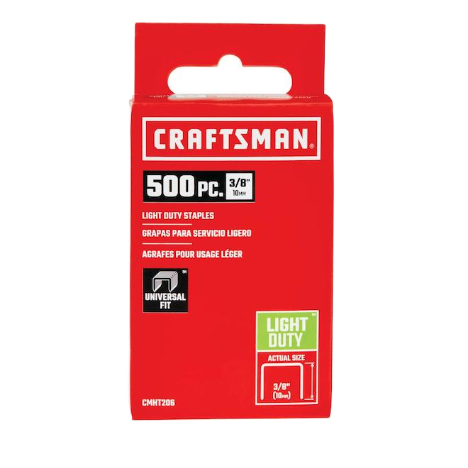 CRAFTSMAN LIGHT DUTY STAPLES 3/8" 500/PK