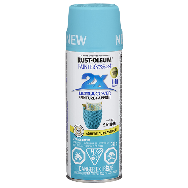 PAINTER'S TOUCH ULT.COVER 2X INT/EXT PAINT AEROSOL SEASIDE 340GR