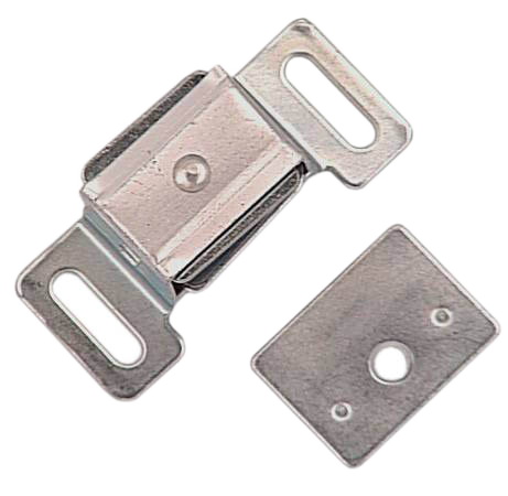 RICHELIEU + PLATE DBL MAGNETIC LATCH ALUMINIUM 47MMxPK1