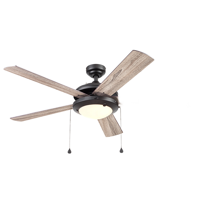 HARBOR BREEZE CEILING FAN STEEL/WOOD BRONZE 52" 5BLAD 1LGT