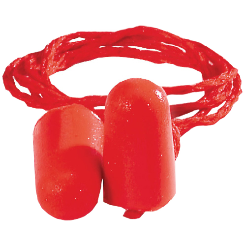 DEGIL SAFETY DISPOSABLE EAR PLUG POLYURETHANE RED 3PR/PK