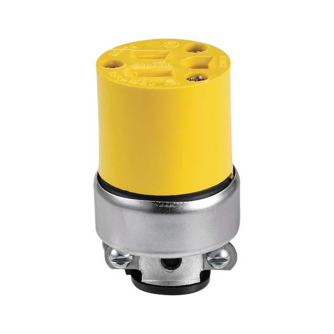 EATON ARMORED CONNECTOR 3WIRE VINYL YELLOW 15AM 125V