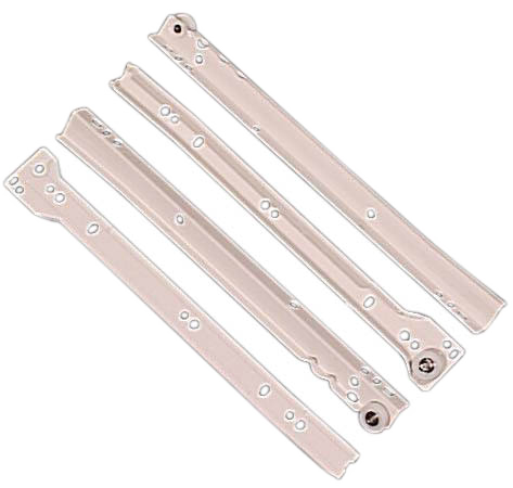 RICHELIEU ECONOMICAL DRAWER SLIDE EPOXY WHITE 18"X450MMXPK/2