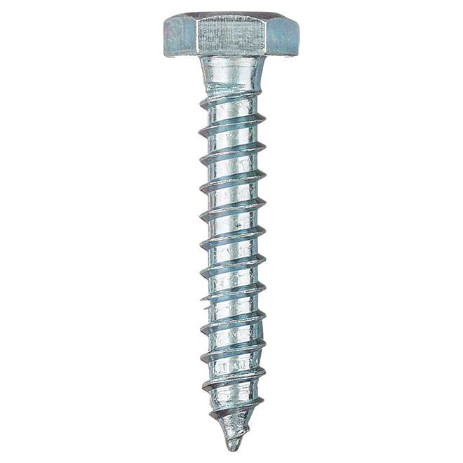 RELIABLE HEX.HEAD LAG SCREW STEEL ZINC 1/4x1.5"x50BX