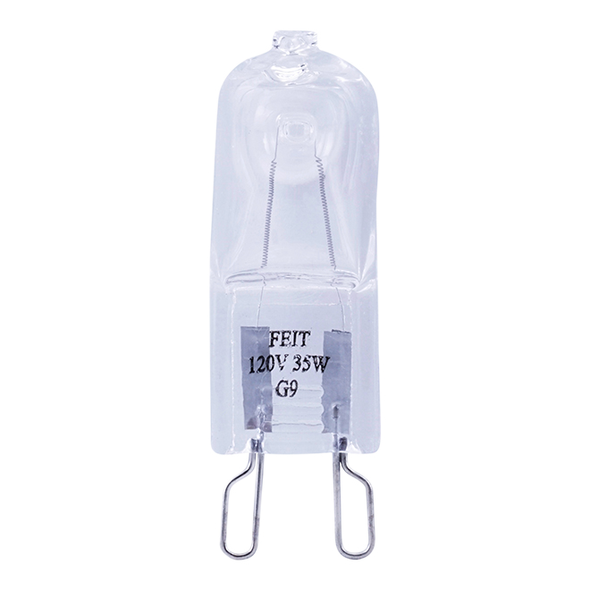 FEIT ELECTRIC T4 G9 HALOGEN BULB GLASS BRIGHT WH. 35W-1/PK