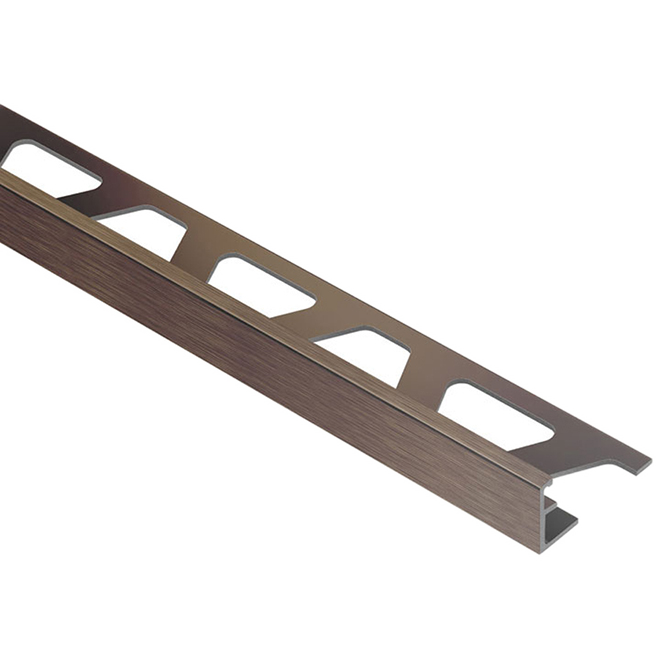 SCHLUTER SYSTEMS EDGE TRIM BRONZE 3/8"x8'2.5"