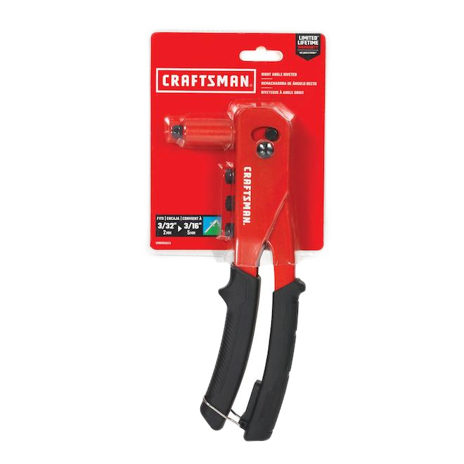 CRAFTSMAN RIGHT ANGLE RIVETER STEEL RED/BLACK