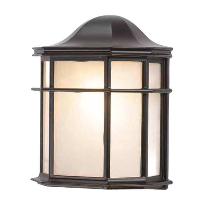 GLOBE ELECTRIC DECOR EXT.WALL LANTERN PLASTIC BLACK 9 1/2" 60WxN/IN