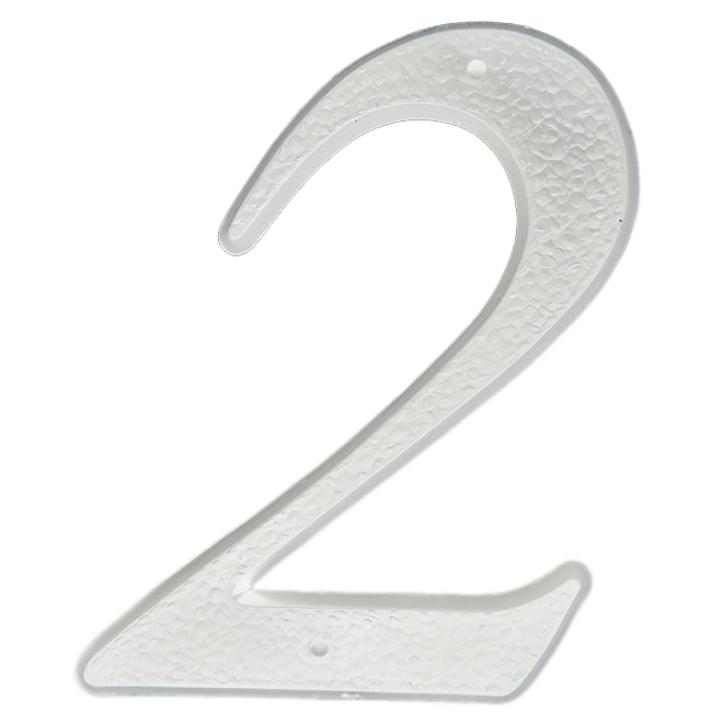 KLASSEN -2- NUMBER PLASTIC WHITE 5"