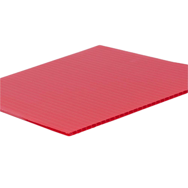 EM PLASTIC PANEL-HI-CORE RED 48"x96"x4MM