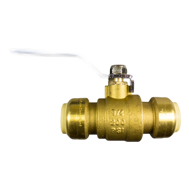 WATERLINE PNC VALVE WITH LEVEL BRASS GOLD 3/4"