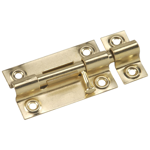 ONWARD BARREL BOLT STEEL BRASS 3"xPK1