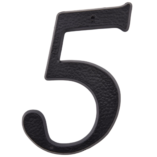 KLASSEN -5- NUMBER PLASTIC BLACK 5"