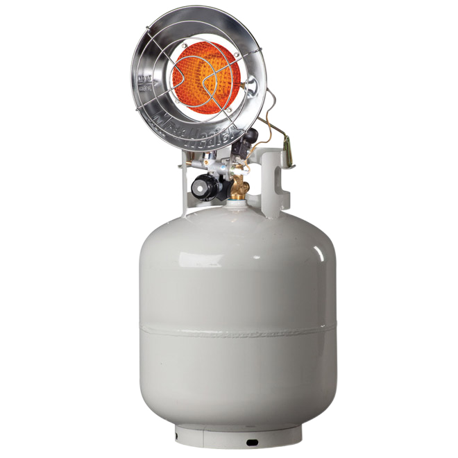 PORTABLE HEATER STEEL SILVER