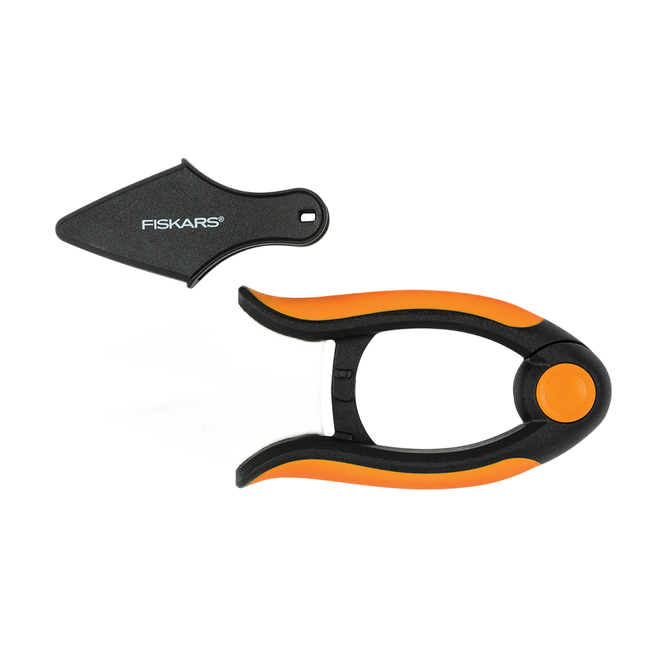 FISKARS HERB/VEG. SNIPS STAIN.STEEL BLACK/ORANG 5"