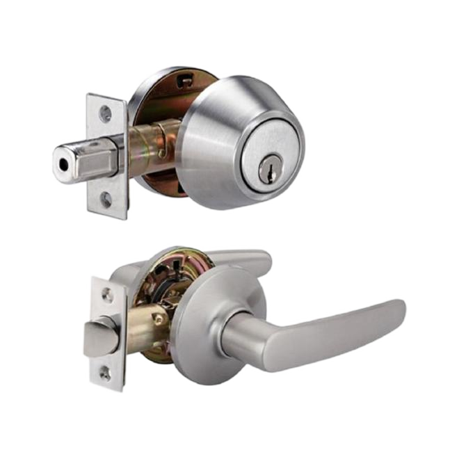 RELIABILT HAWTHOM PASS LEVER COMBO ZINC SAT.NICKEL