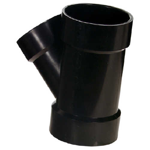 IPEX HUB WYE ABS-DWV BLACK 4x3INCL 45DG