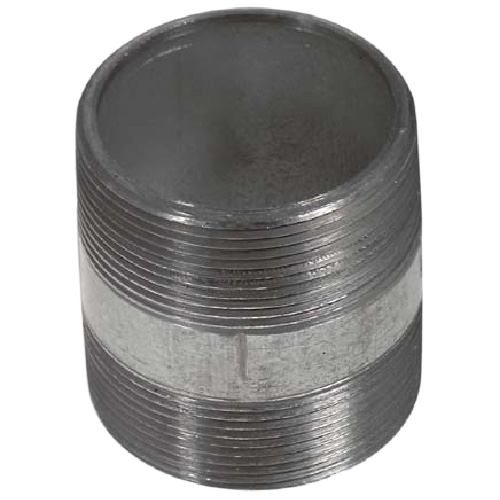 AQUA-DYNAMIC THREADED NIPPLE GALVANIZED STEEL GALVANIZED 2x2 1/2"