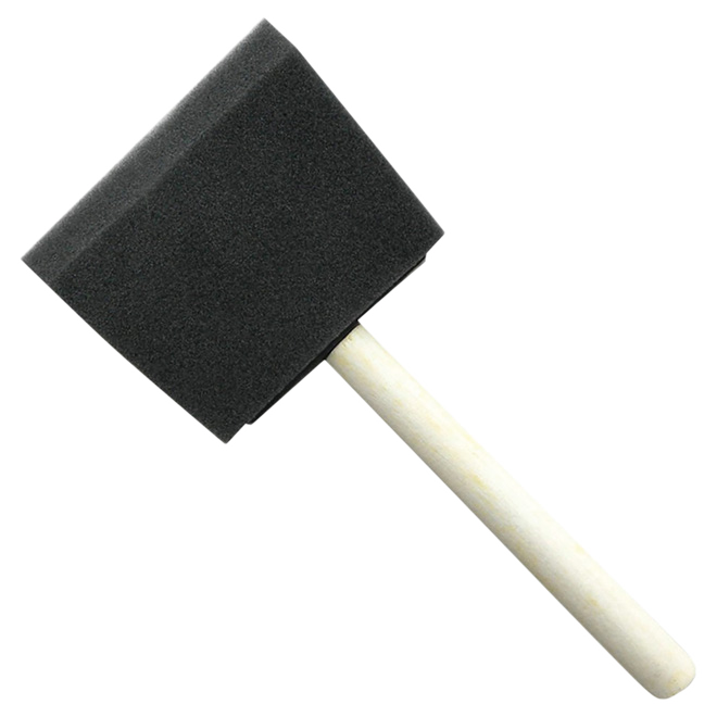 FACTO FOAM BRUSH WOOD/FOAM BLACK 3" 75MM