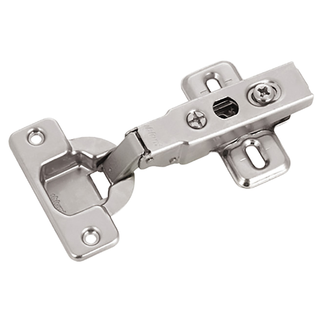 RICHELIEU FULL OVER HINGE + PLATE STEEL ZINC PK/2