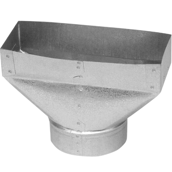 IMPERIAL FR REGISTER STRAIGHT DUCT BOOT STEEL GALVANIZED 4x10x4"