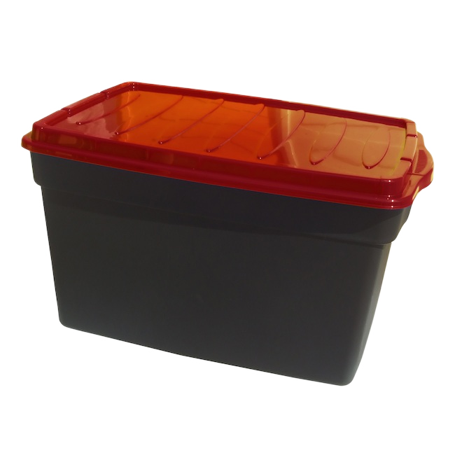 DURA STORAGE BOX PLASTIC BLACK/RED 47L