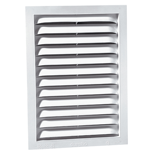 DURAFLO GABLE VENT PLASTIC WHITE 8x12"