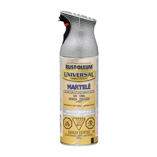 RUST-OLEUM ALL-SURFACE UNIV.HAMMER.PAINT AEROSOL SILVER 340GR