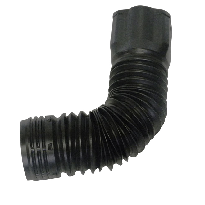 MOLE-PIPE PRO FLEXIBLE DOWNSPOUT BLACK 2x3"