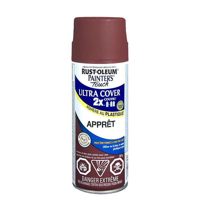 PAINTER'S TOUCH ULT.COVER 2X INT/EXT PRIMER AEROSOL FLAT RED 340GR