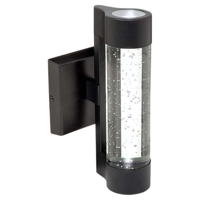 VOLTZ BUBBLE ELEM. WALLSCONCE LIGHT IN/OUTDOOR BLACK 11.3x6x2.8"