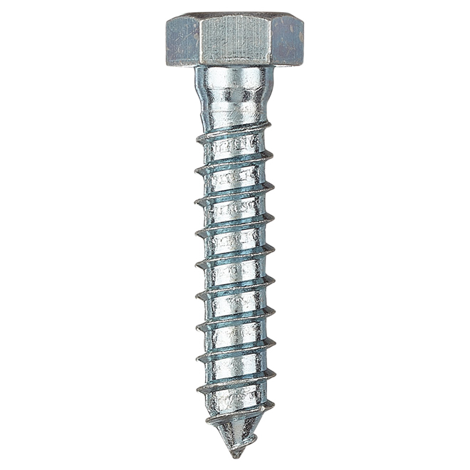 RELIABLE HEX.HEAD LAG SCREW STEEL ZINC 3/8x1.75"x50BX