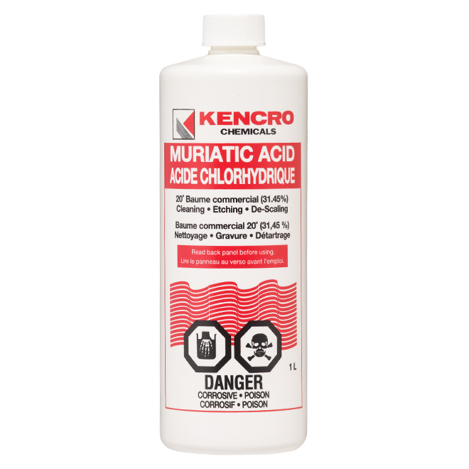 KENCRO MURIATIC ACIDE SOLVENTS 1L