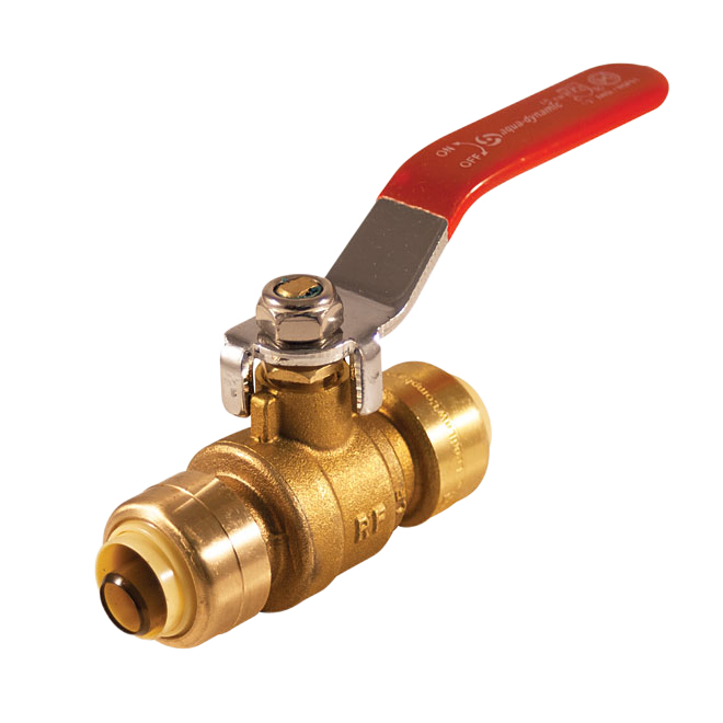 AQUA-DYNAMIC NO LEAD BALL VALVE BRASS GOLD 1/2"