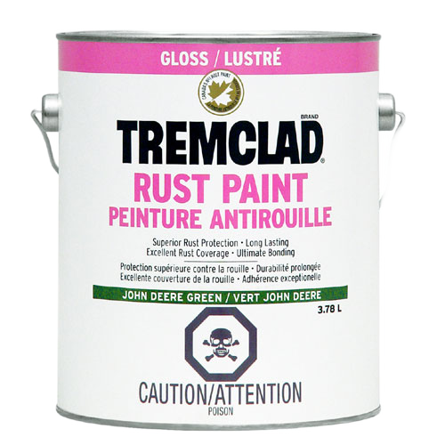 TREMCLAD GLOSS ANTIRUST PAINT OIL BASED GREEN JDEER 3.78L