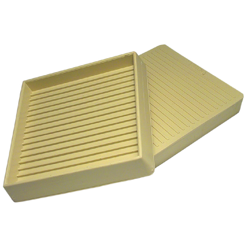 MADICO NONSKID CUP SQUARE RUBBER BEIGE 3IDx3 3/8ODx2PK