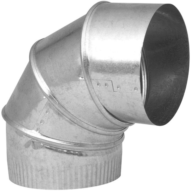 IMPERIAL ADJUSTABLE DUCT ELBOW STEEL GALVANIZED 4"x90DG