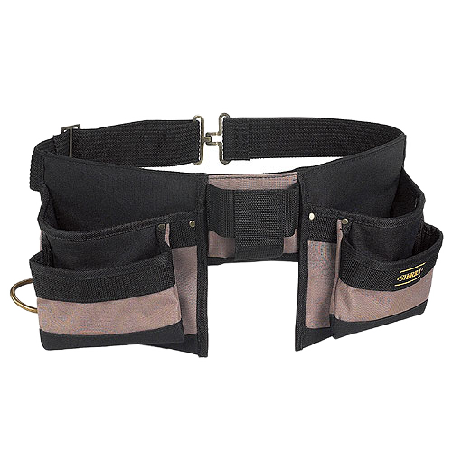 KUNY'S 8 POCKETS CARPENTER'S APRON NYLON KAKI/BLACK 29-46"