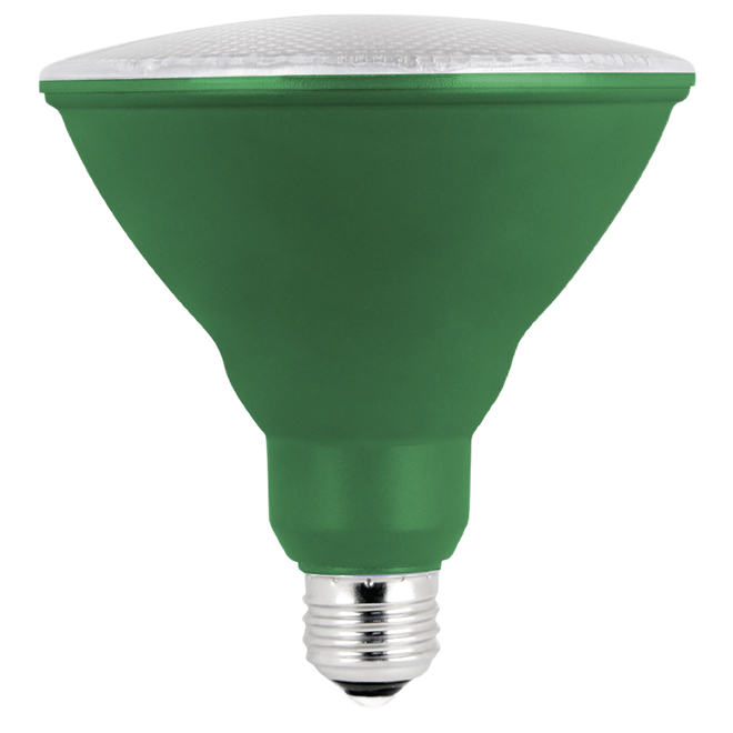 FEIT ELECTRIC PAR38 WEAT. LED BULB PLASTIC GREEN 7W