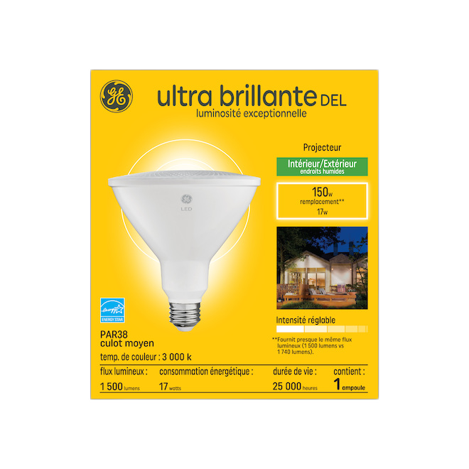 GE LED BULB PAR38 17W WW ULTRA