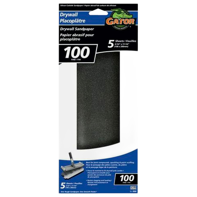 RUST-OLEUM DRYWALL SANDPAPER ZIRC.OXYDE BLACK PK5-GT100