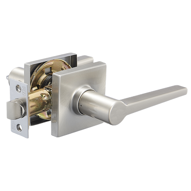 RELIABILT MYTIC SQUARE PASSAGE LEVER ZINC SAT.NICKEL