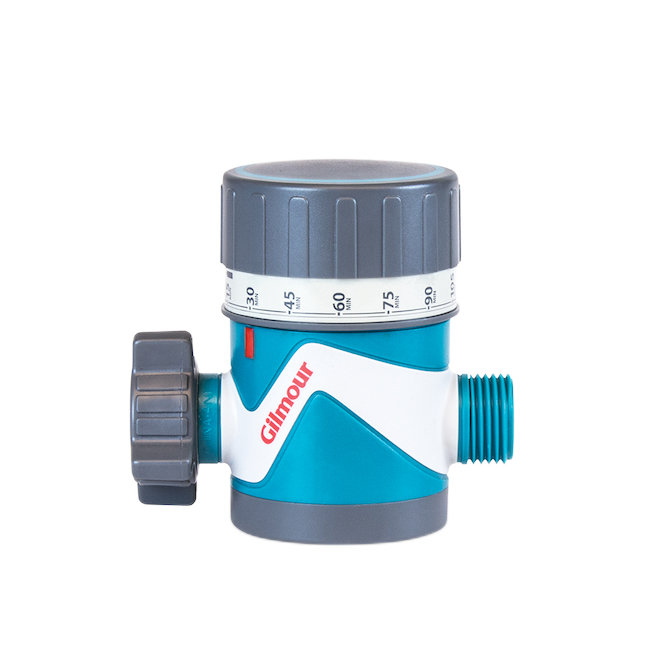 GILMOUR SINGLE WATER TIMER PLAST/METAL GREY/BLUE